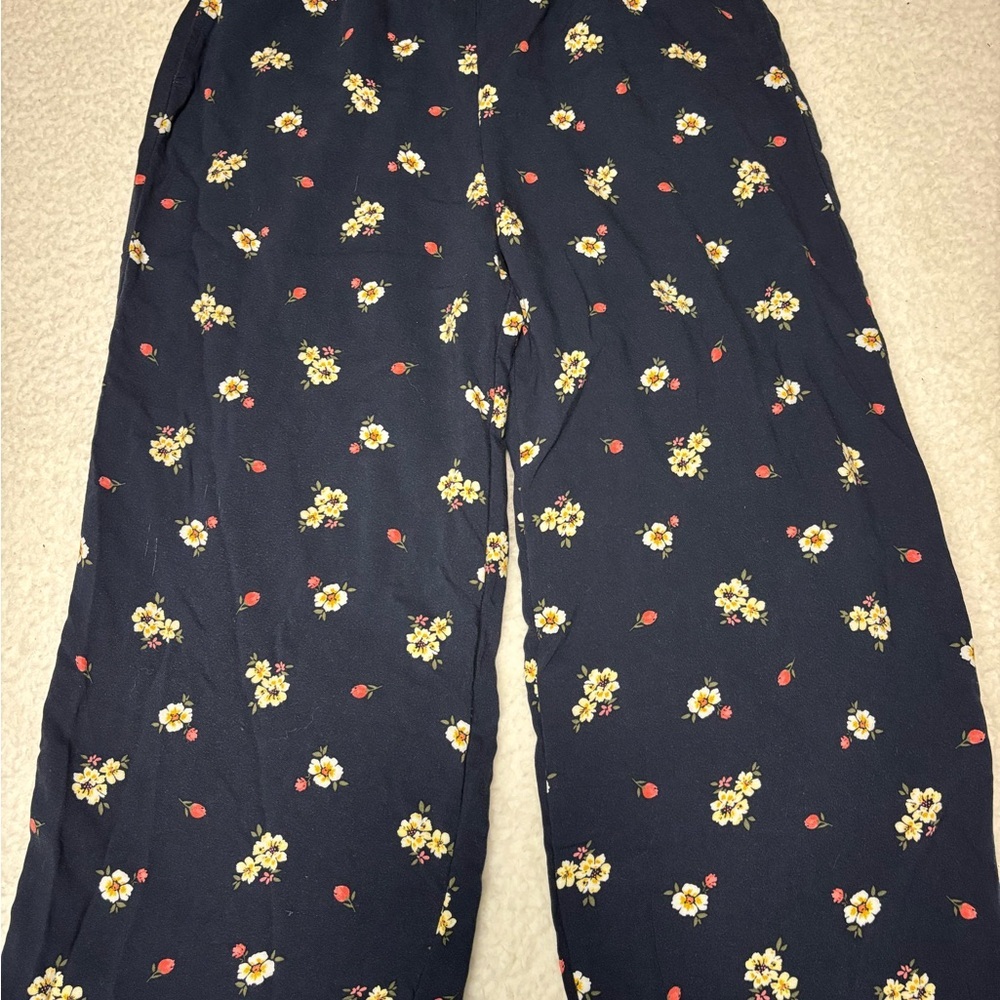 Abercrombie & Fitch Kids Blue Floral Ruffle Jumpsuit - Picture 3 of 7